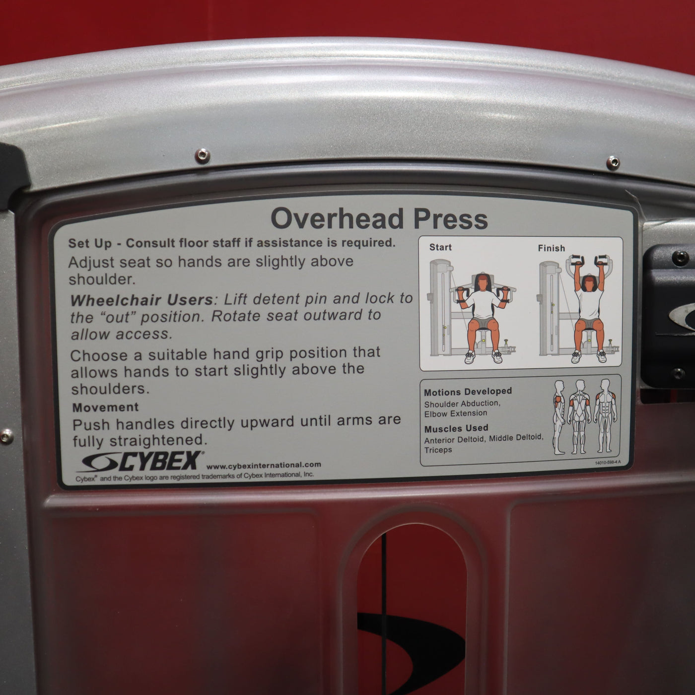 Cybex Overhead Press (Remanufactured)